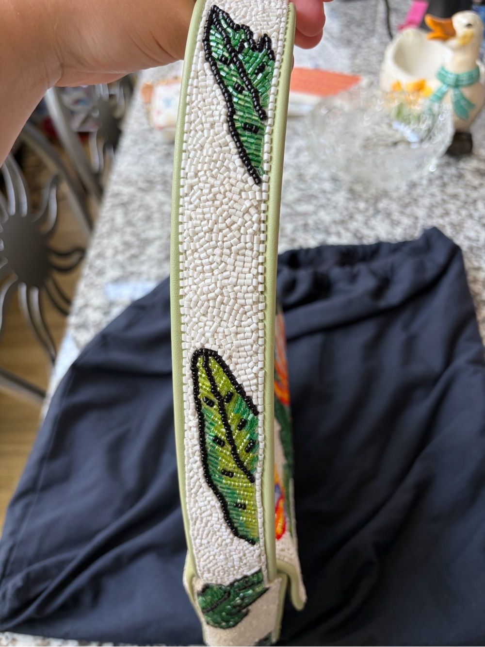 Staud Tommy beaded bag birds of paradise - Picture 7 of 11